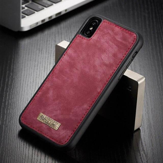 Vintage Leather Magnetic Iphone Case - Image 5