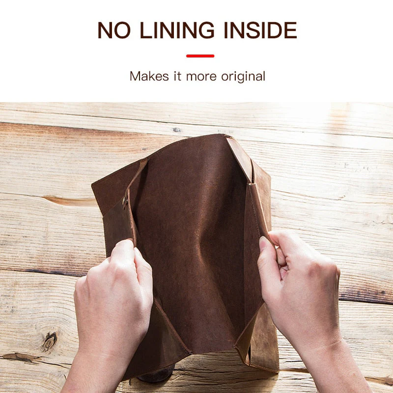 Vintage Leather Travel Passport iPad Wallet - Image 5