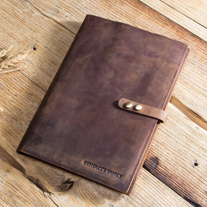Vintage Leather Travel Passport iPad Wallet - Image 7