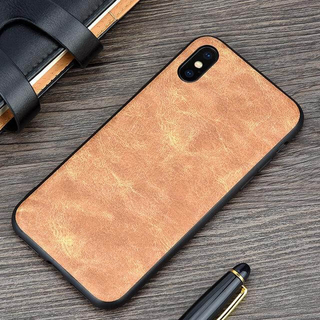 Vintage PU Leather Case for iPhone X and Other Models - Image 2