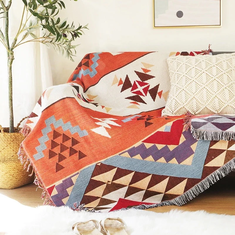 Vintage Pumpkin Sofa Cover Blanket - Image 3