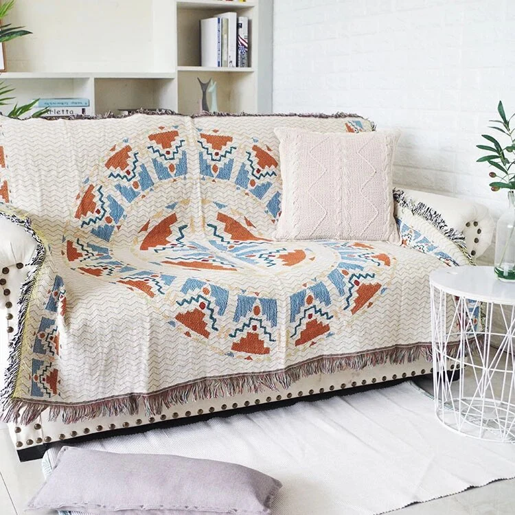 Vintage Pumpkin Sofa Cover Blanket - Image 4