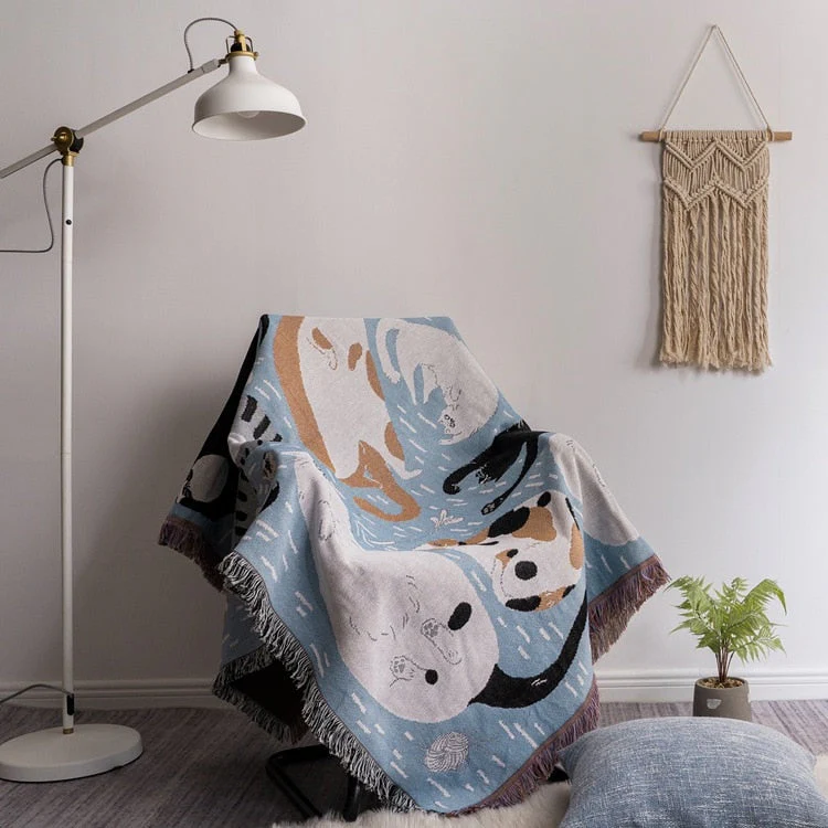 Vintage Pumpkin Sofa Cover Blanket - Image 5