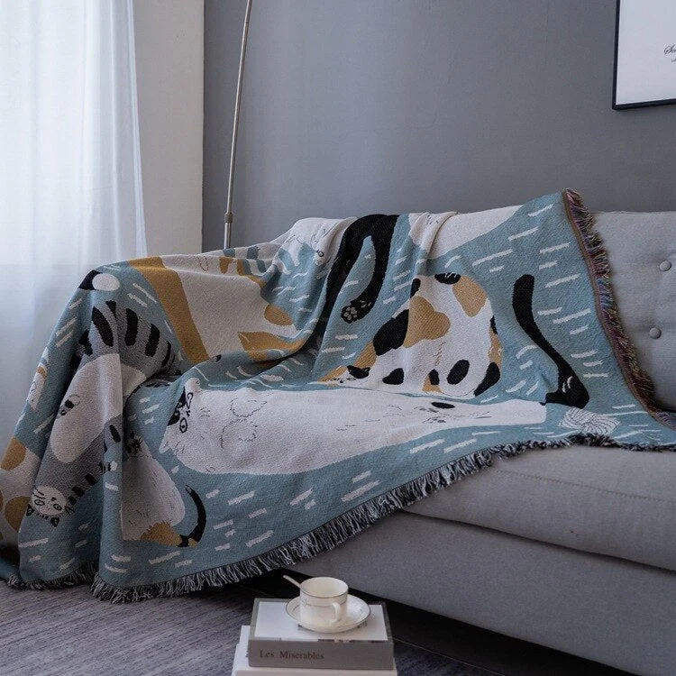 Vintage Pumpkin Sofa Cover Blanket - Image 9