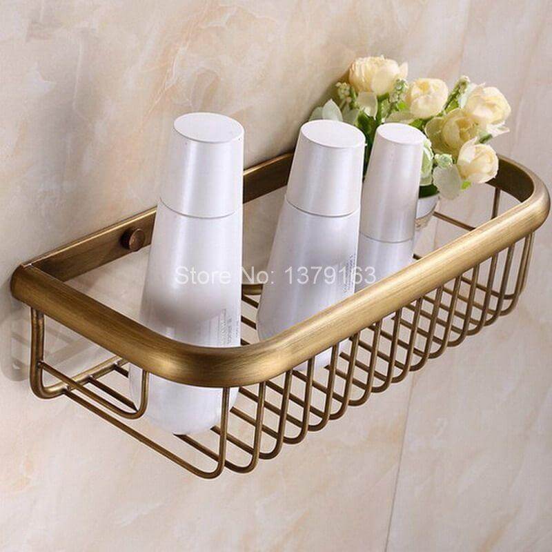 Vintage Retro Antique Wall Bathroom Kitchen Basket - Image 2