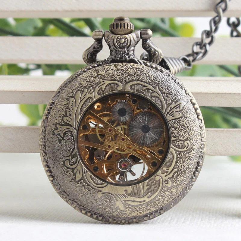 Vintage Roman Mechanical Pocket Watch - Image 3