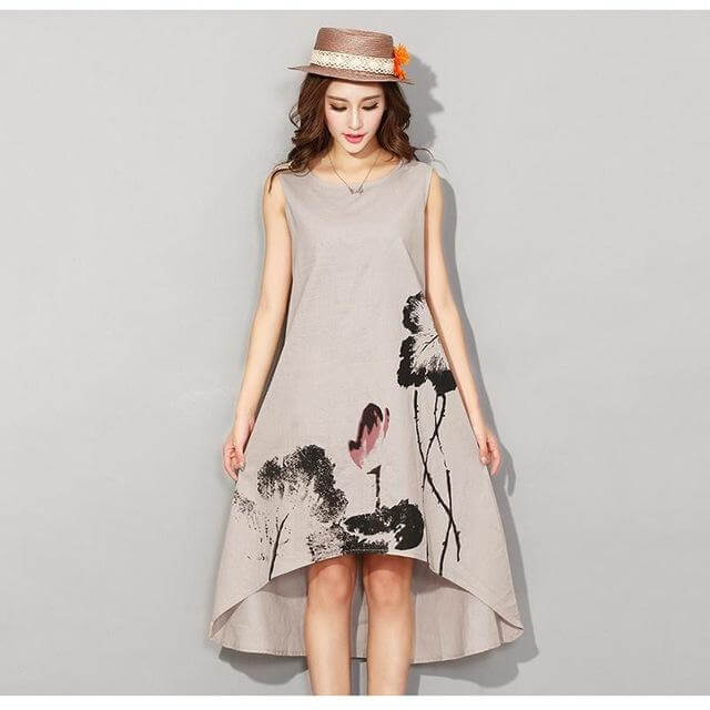 Vintage Sleeveless Loose Dresses - Image 5