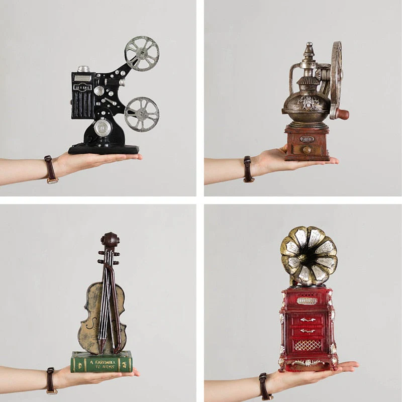 Vintage Style Old-fashioned Artificial Film Player Telephone Camera Projector - Image 5