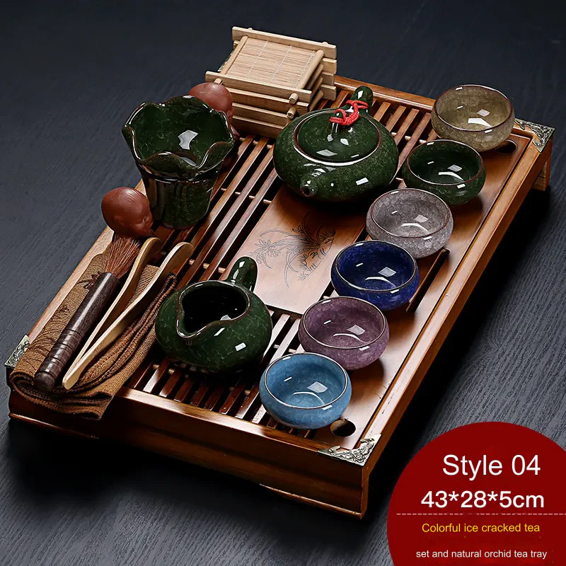Vintage Time Chinese Style Tea Tray Set - Image 7