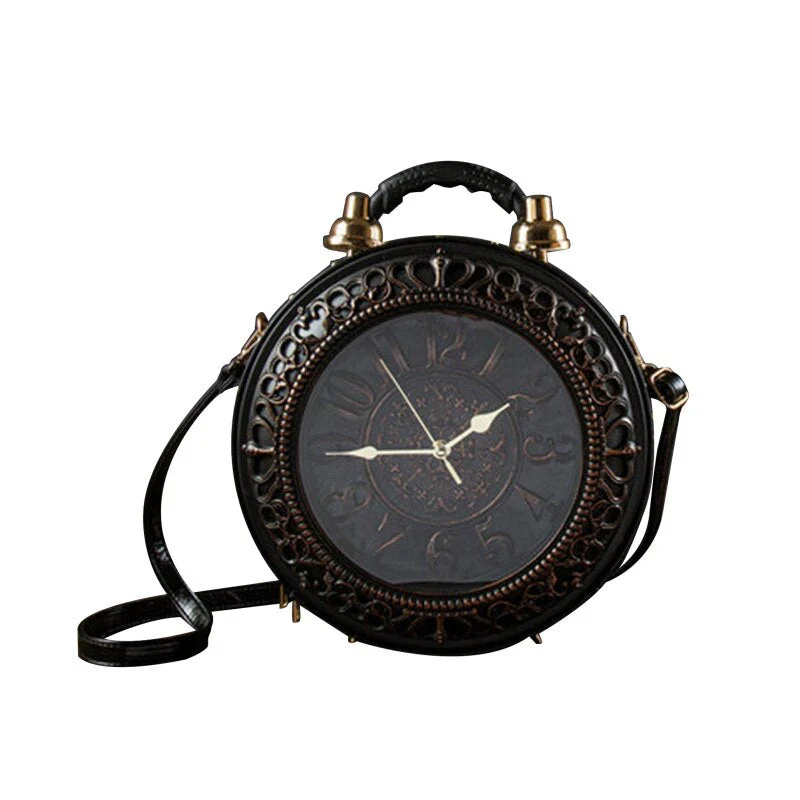 Vintage Time Creative Clock Crossbody Bag - Image 7