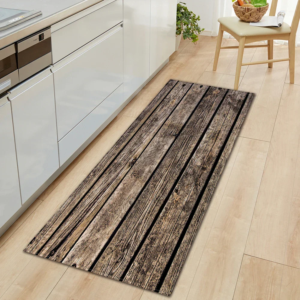 Vintage Wood Look Non-slip Cute Rugs - Image 13