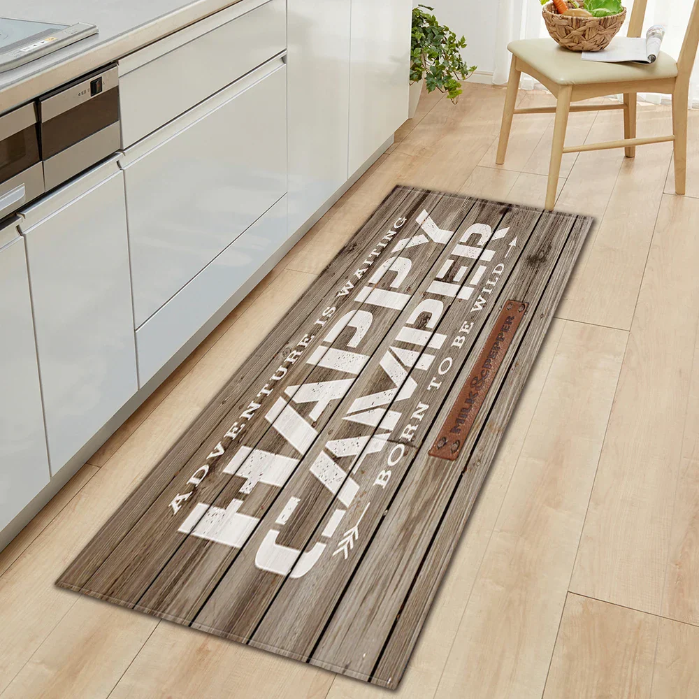 Vintage Wood Look Non-slip Cute Rugs - Image 14