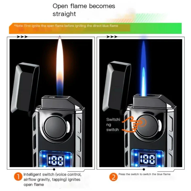 Voice Controlled USB Colorful Double Flame Lighter - Image 5