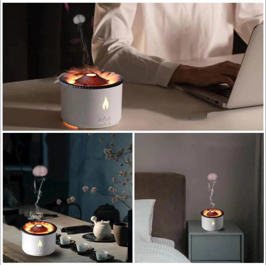 Volcanic Flame Air Humidifier Night Lamp - Image 3