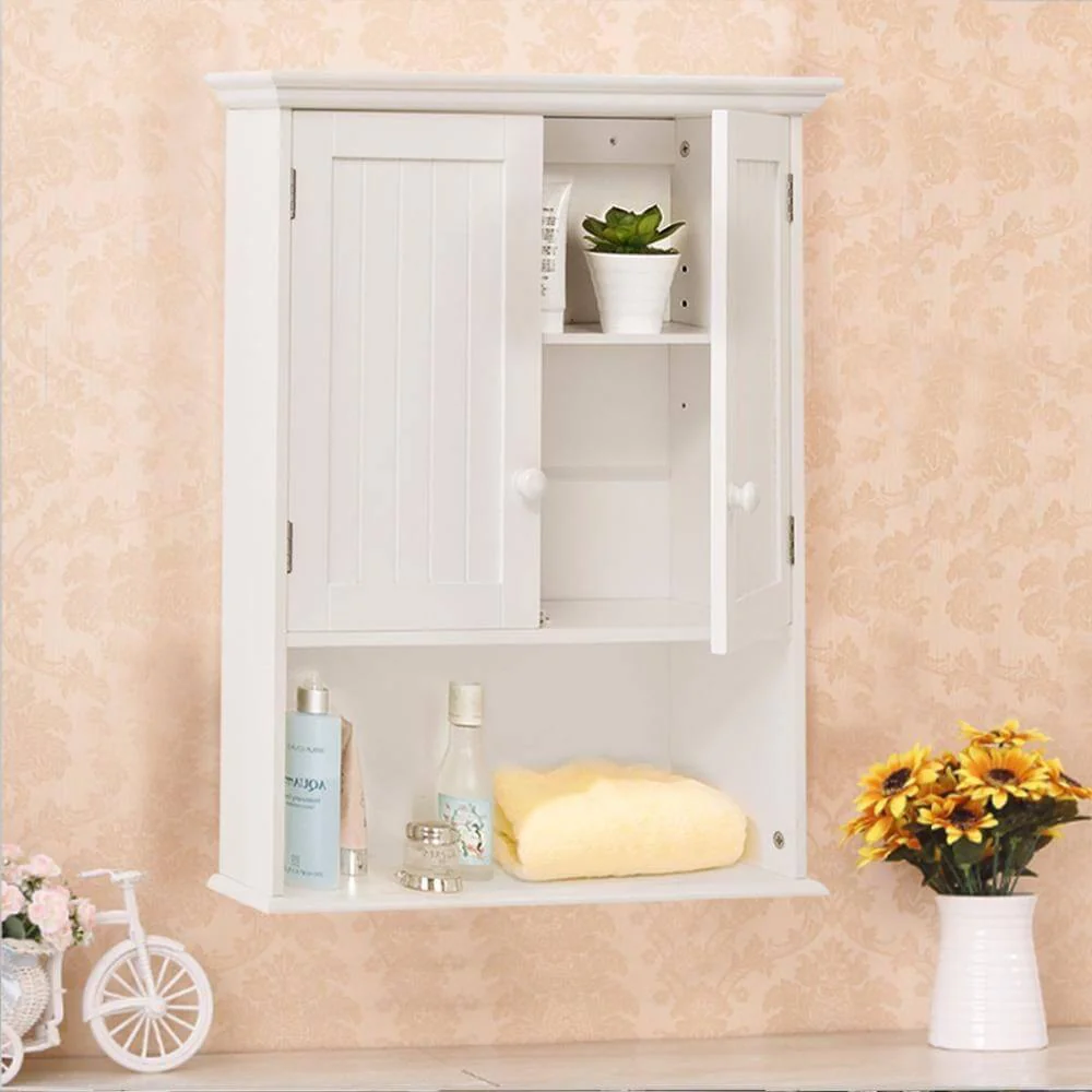 Wall Mount Medicine Bathroom Cabinet Modern Storage Organizer - Image 2