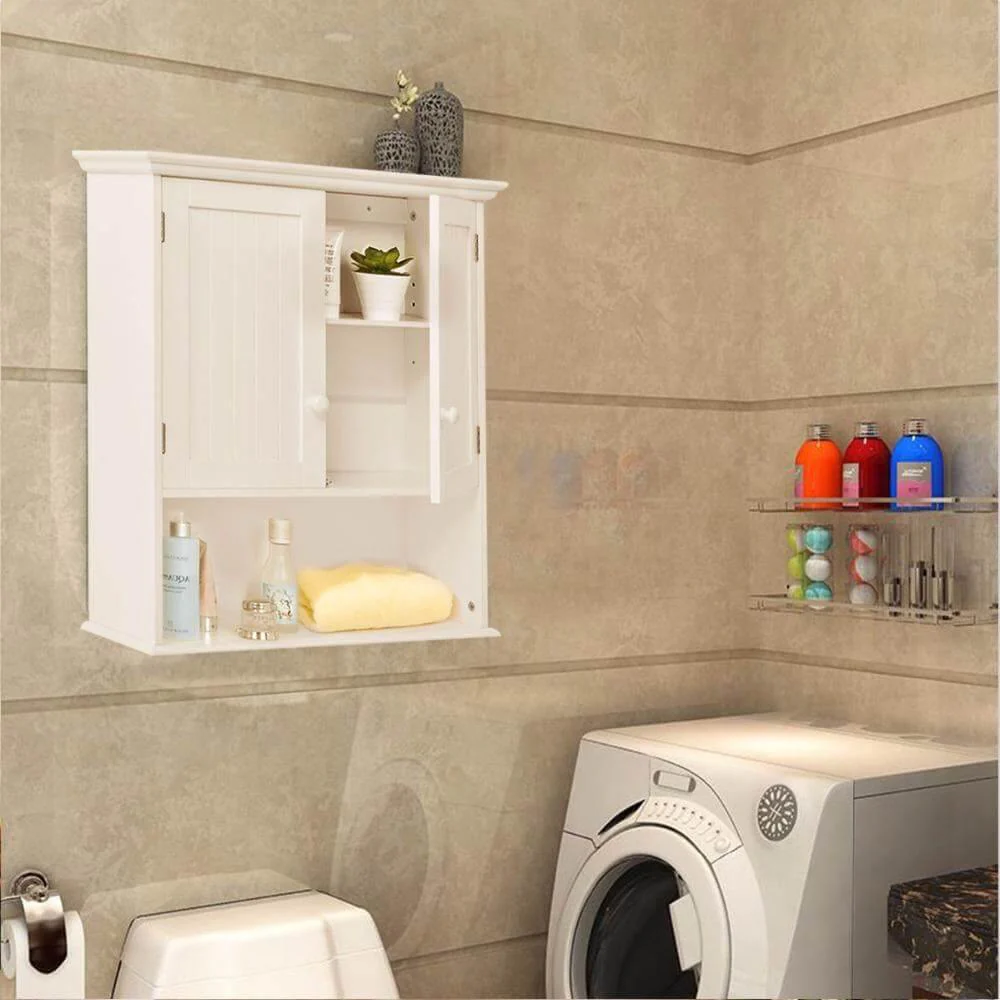 Wall Mount Medicine Bathroom Cabinet Modern Storage Organizer - Image 4