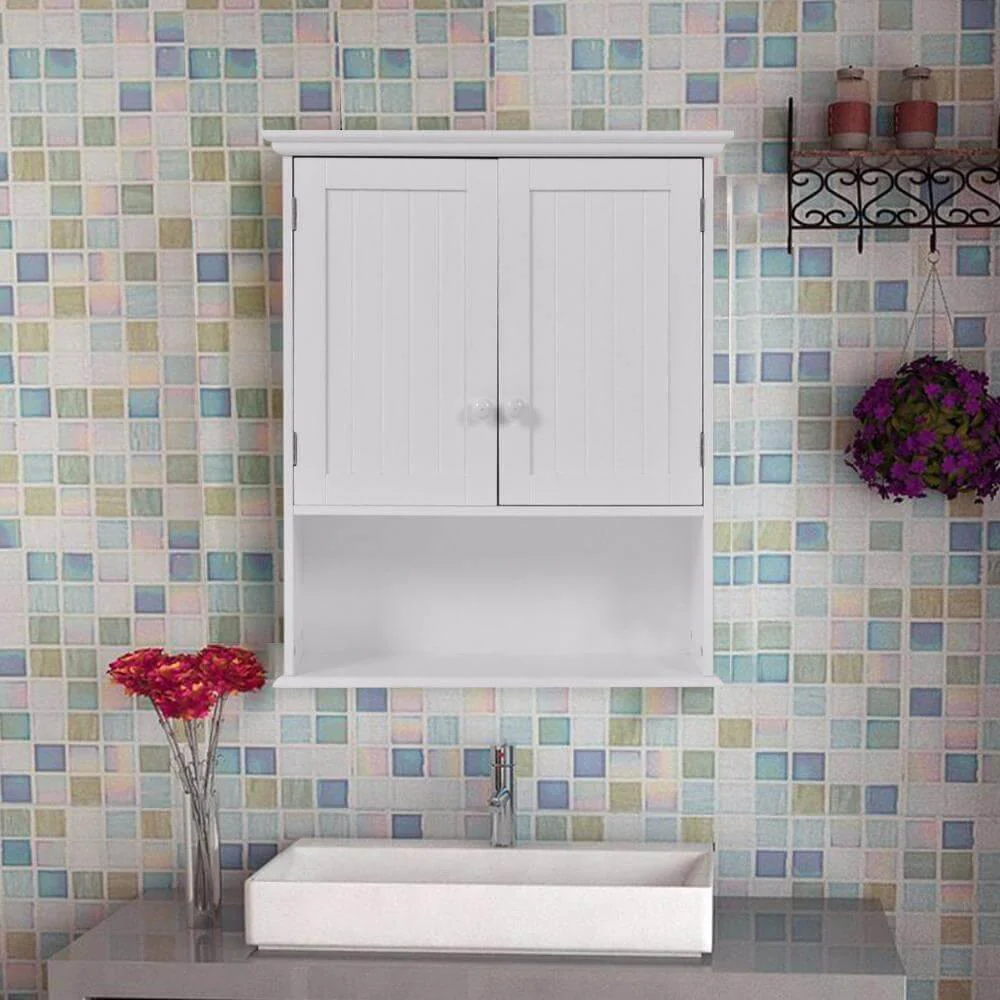 Wall Mount Medicine Bathroom Cabinet Modern Storage Organizer - Image 5