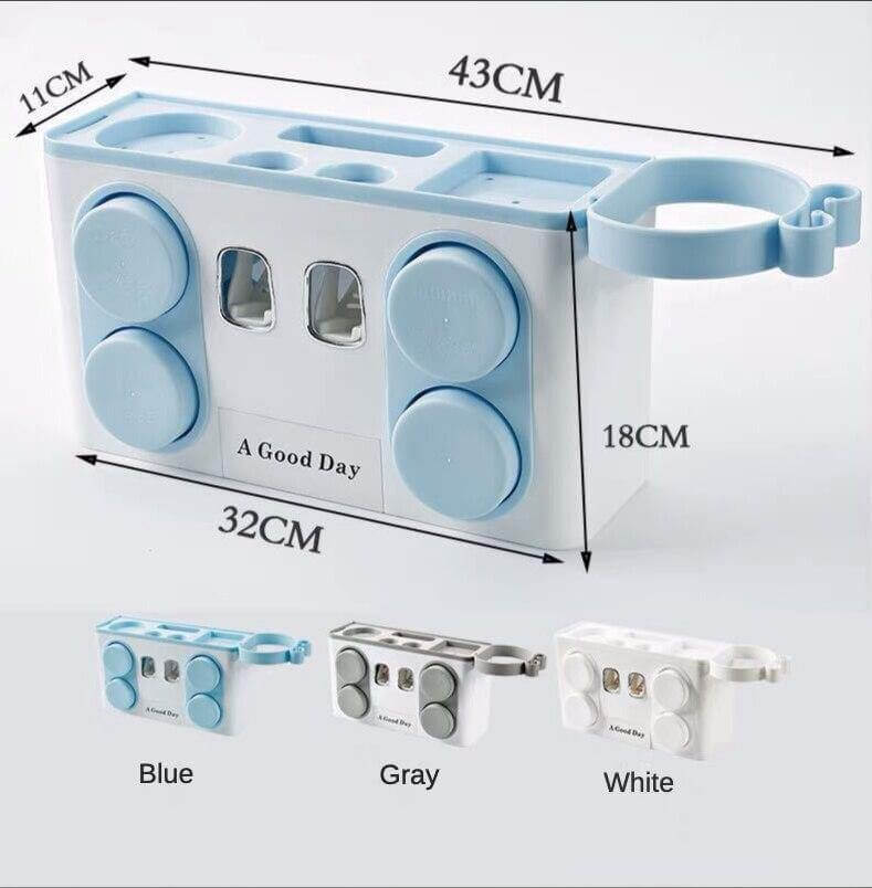 Wall Mount Multifunctional Bathroom Storage Rack - Image 5