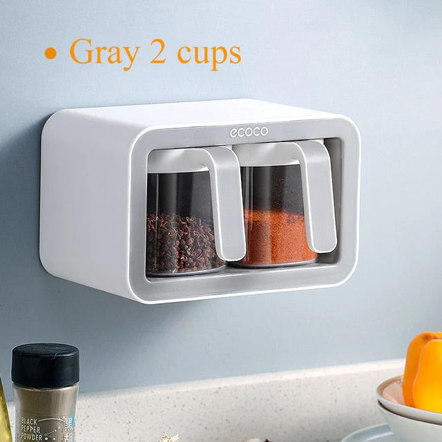 Wall Mount Multiple Grids Seasoning Organizer - Image 7