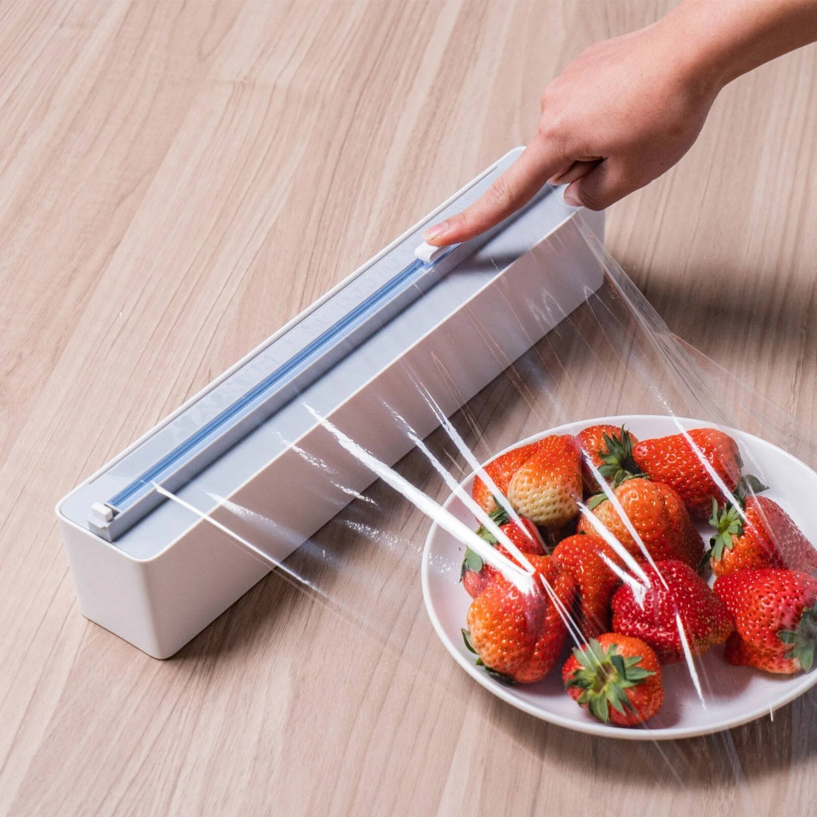 Wall-Mounted Adjustable Plastic Wrap Dispenser - Image 5