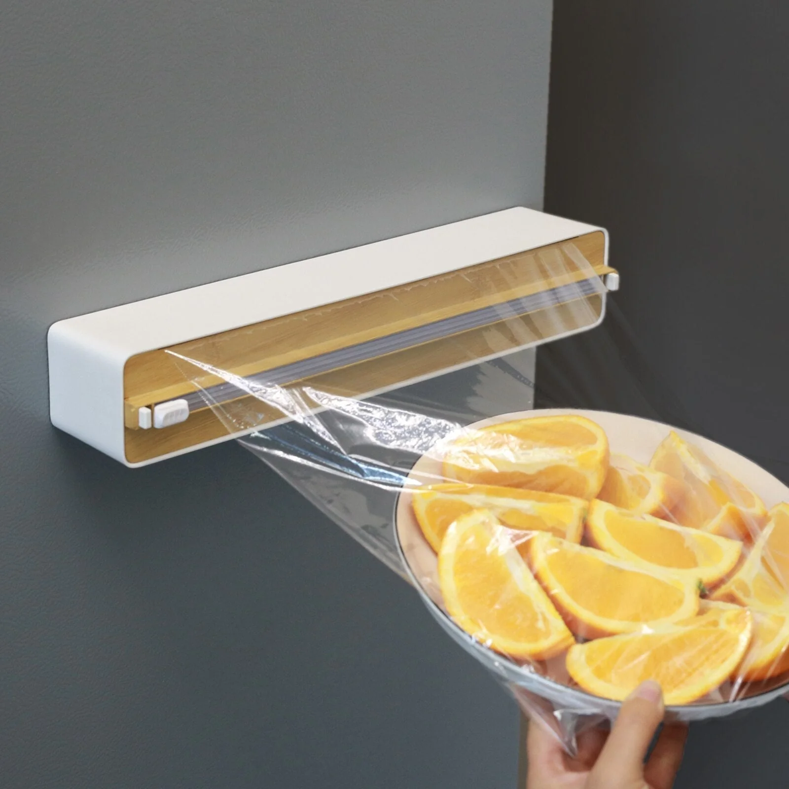 Wall-Mounted Adjustable Plastic Wrap Dispenser - Image 7