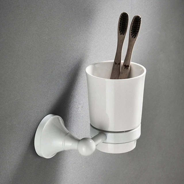 Wall-Mounted Bathroom Accessories Holder Set - Image 17