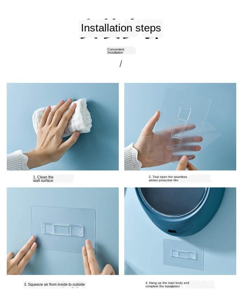 Wall Mounted Bathroom Shelf Cosmetics Box - Image 5