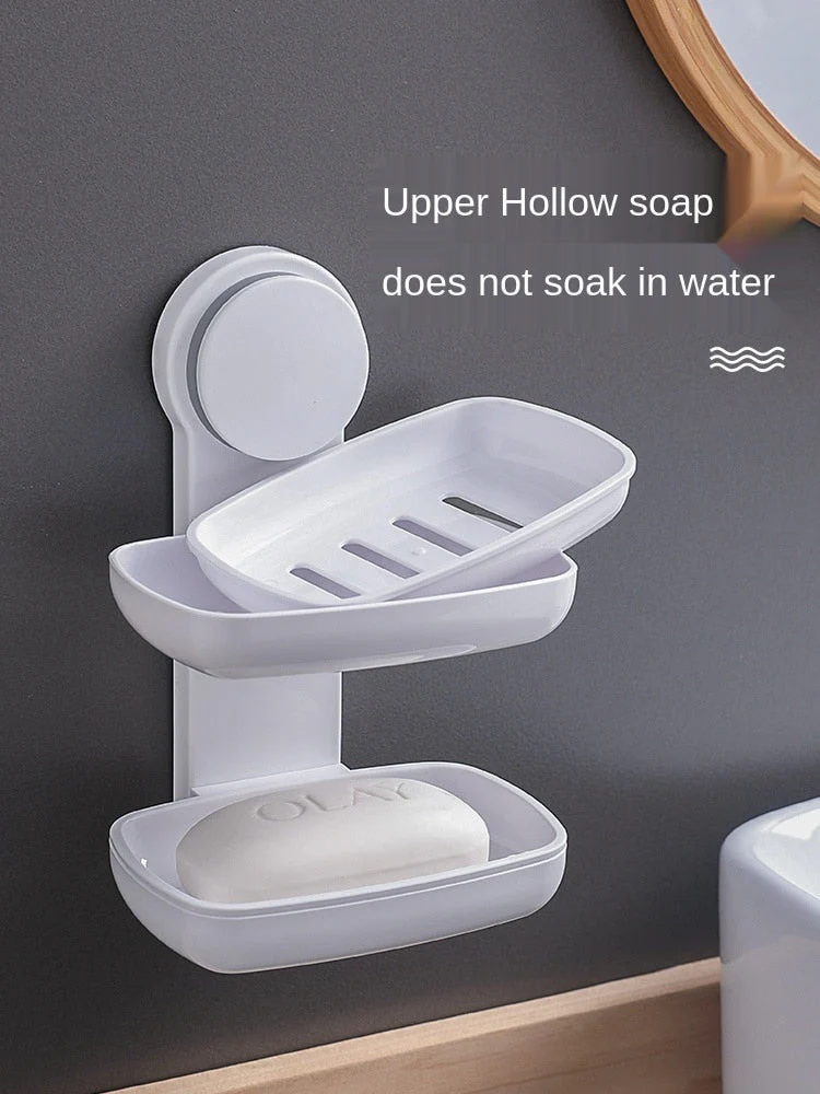 Wall Mounted Bathroom Soap Holder Drainer - Image 5