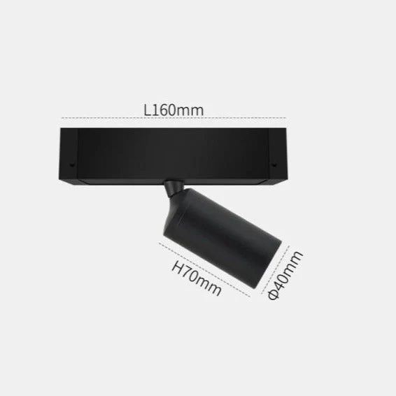 Wall-Mounted Black Continuous Magnetic Track System Light - Image 17