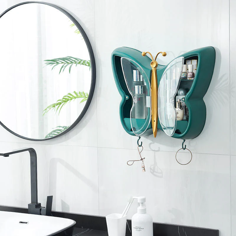 Wall-Mounted Butterfly Bathroom Makeup Organizer - Image 12