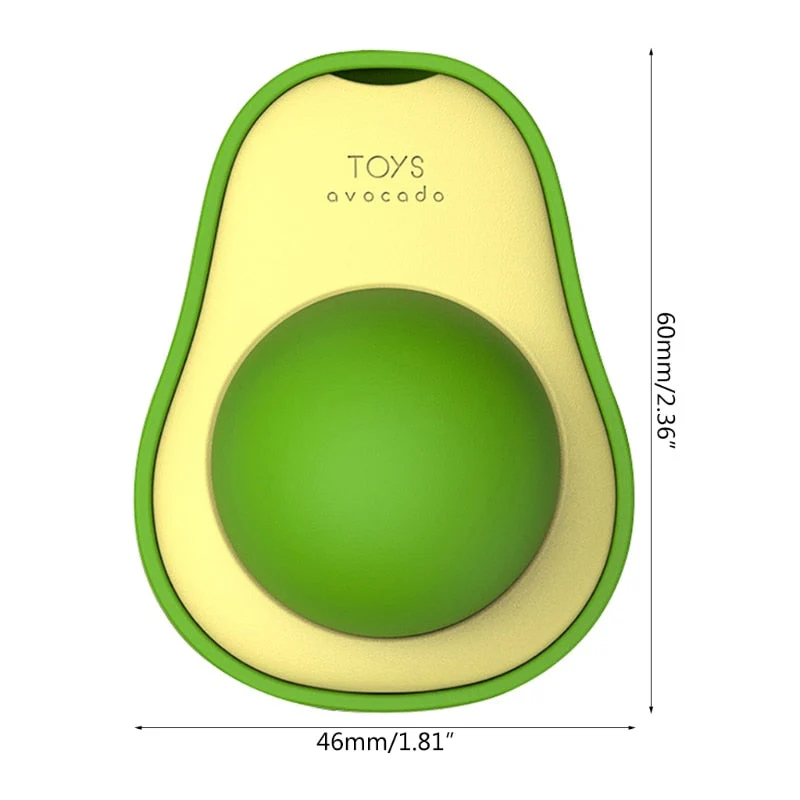 Wall-Mounted Cat Avocado Toy Ball - Image 4