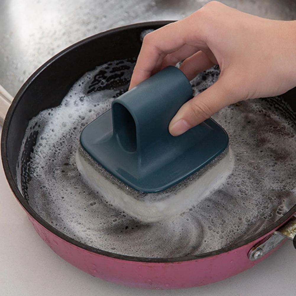 Wall-Mounted Cleaning Brush with Handle - Image 2