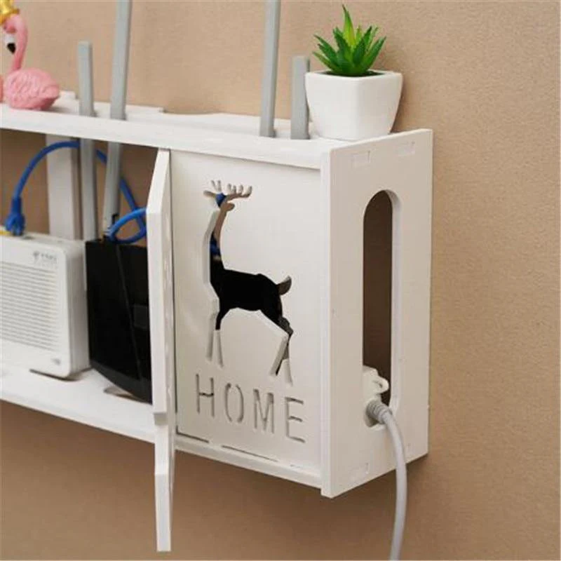 Wall-Mounted Cozy Home Wifi Router Storage Shelf - Image 3