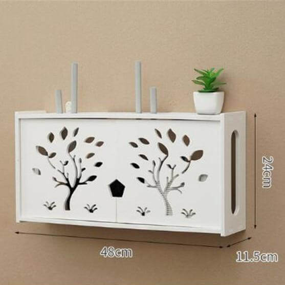 Wall-Mounted Cozy Home Wifi Router Storage Shelf - Image 4