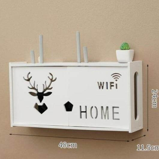 Wall-Mounted Cozy Home Wifi Router Storage Shelf - Image 5
