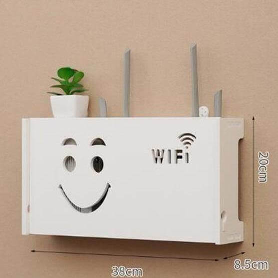Wall-Mounted Cozy Home Wifi Router Storage Shelf - Image 6