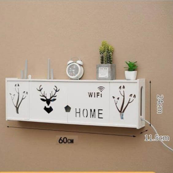 Wall-Mounted Cozy Home Wifi Router Storage Shelf - Image 7