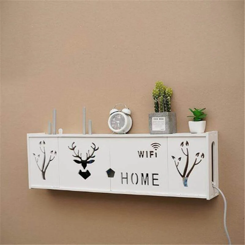 Wall-Mounted Cozy Home Wifi Router Storage Shelf - Image 8