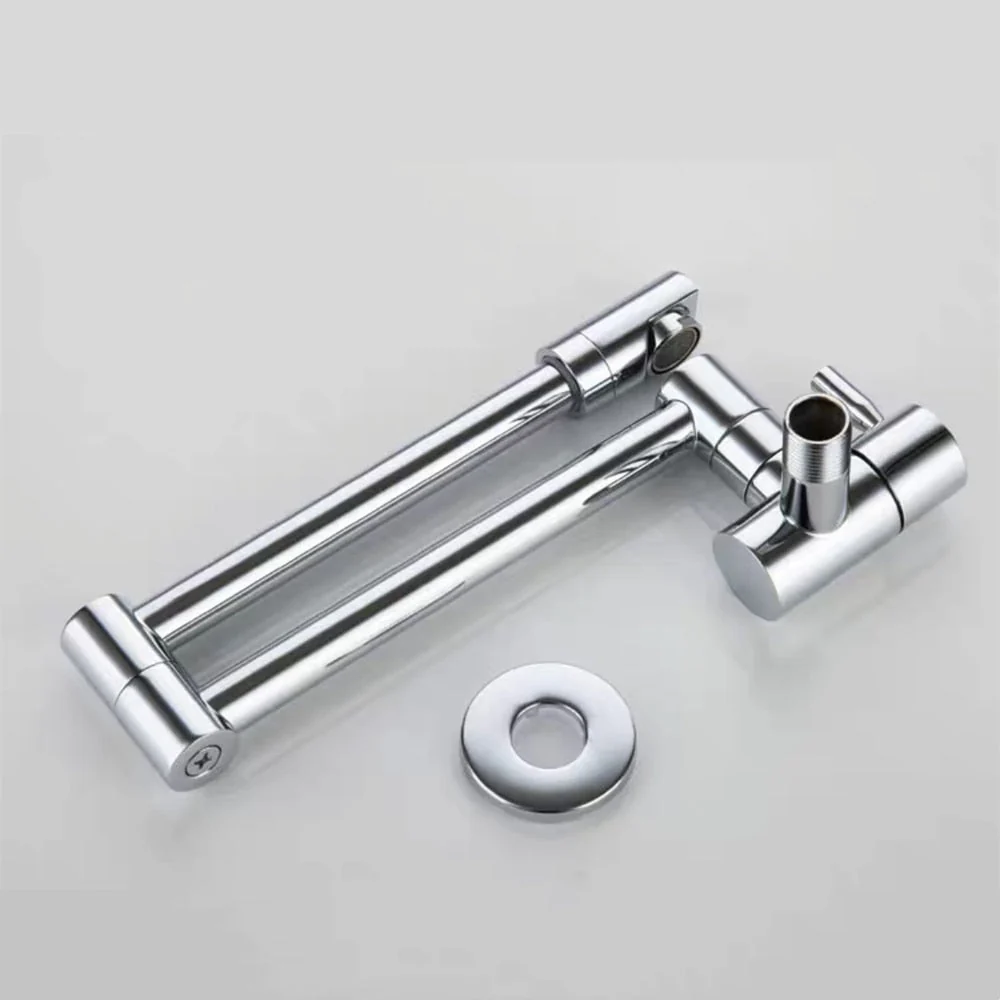 Wall-Mounted Folding Chrome Pot Filler Faucet - Image 11