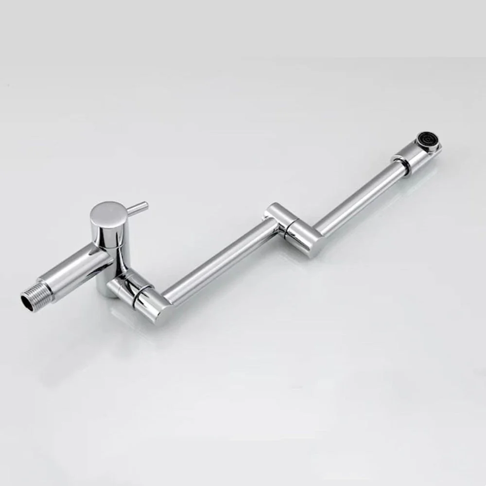 Wall-Mounted Folding Chrome Pot Filler Faucet - Image 13