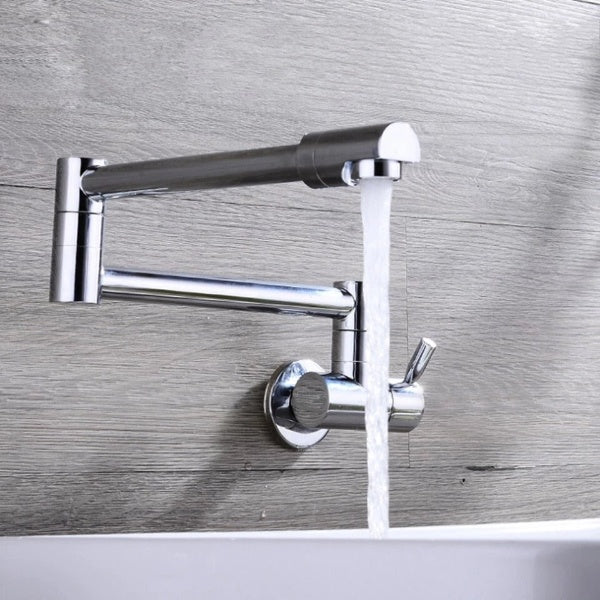 Wall-Mounted Folding Chrome Pot Filler Faucet - Image 14