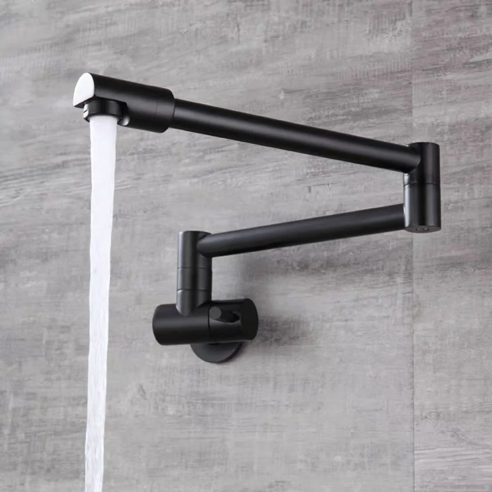 Wall-Mounted Folding Chrome Pot Filler Faucet - Image 15