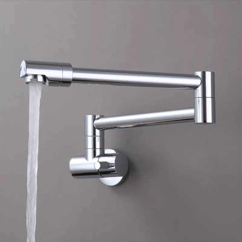 Wall-Mounted Folding Chrome Pot Filler Faucet - Image 6