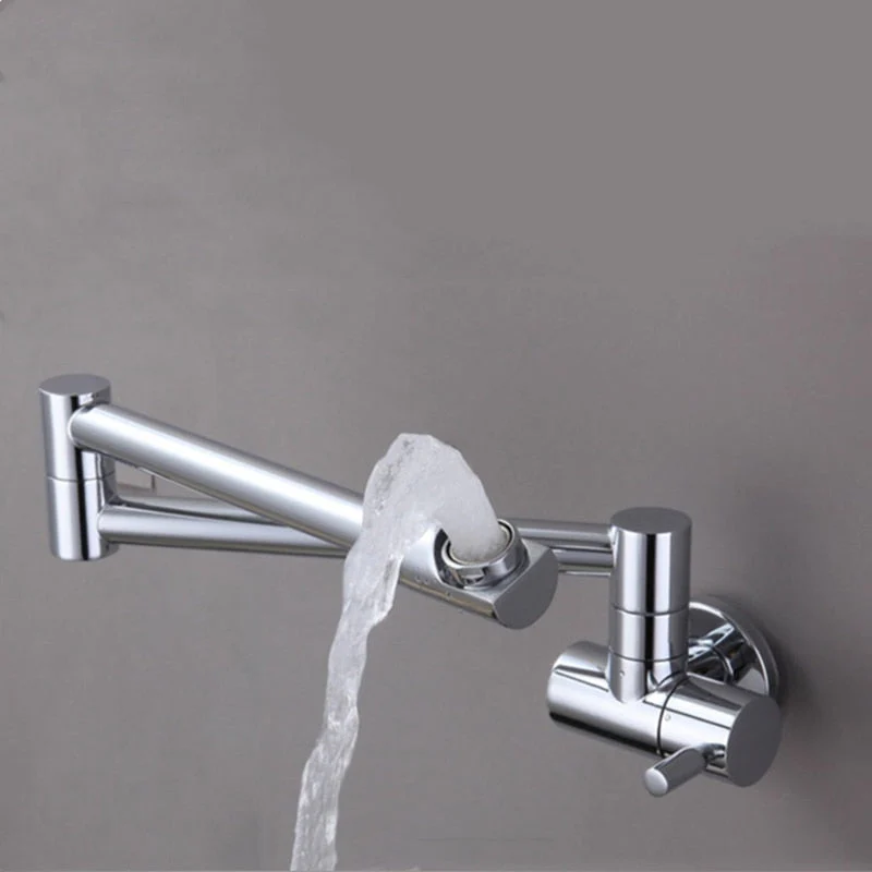 Wall-Mounted Folding Chrome Pot Filler Faucet - Image 8