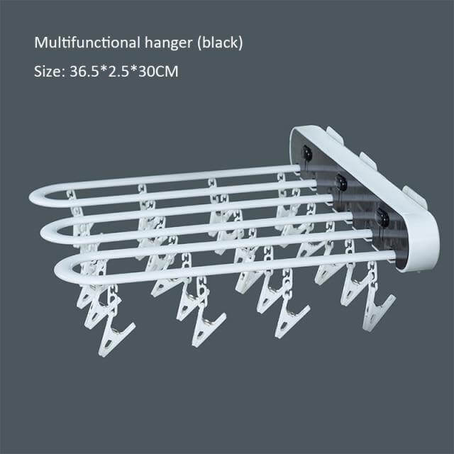 Wall-Mounted Folding Easy Drying Sock Hanger Rack - Image 5
