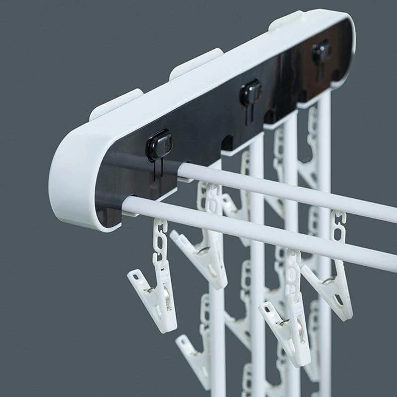 Wall-Mounted Folding Easy Drying Sock Hanger Rack - Image 7