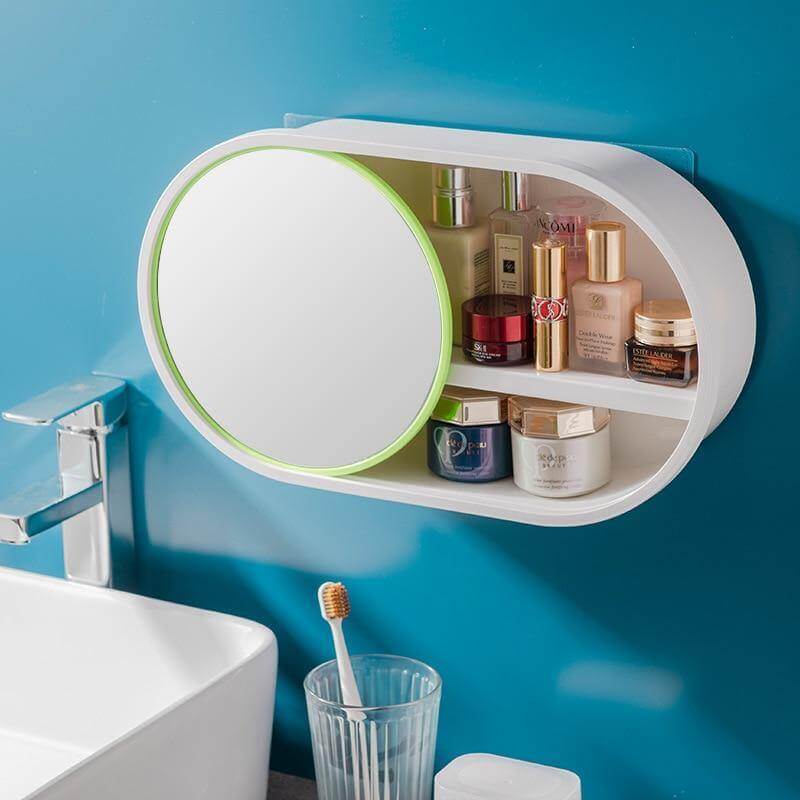Wall-Mounted Large Capacity Cosmetic Circle Storage Box - Image 3