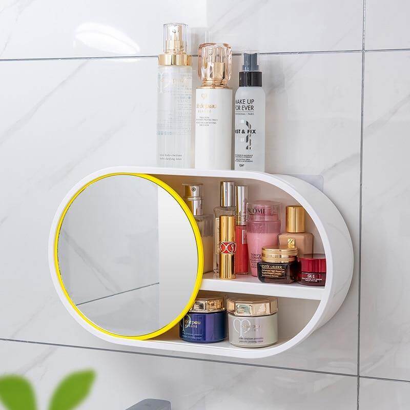 Wall-Mounted Large Capacity Cosmetic Circle Storage Box - Image 7