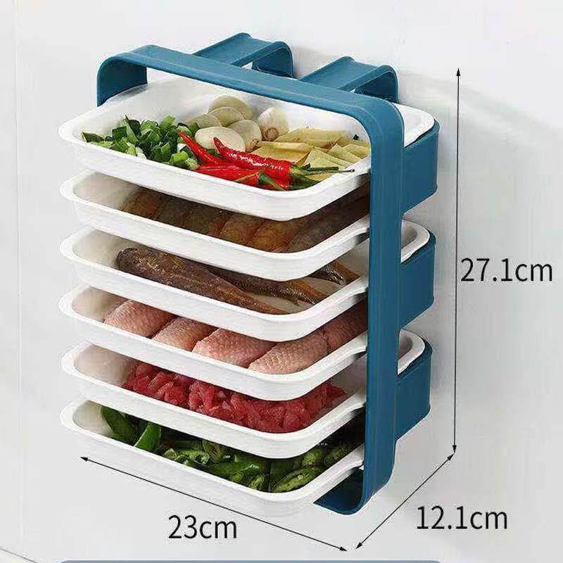 Wall-Mounted Multi Layer Kitchen Food Cooking Organizer - Image 16