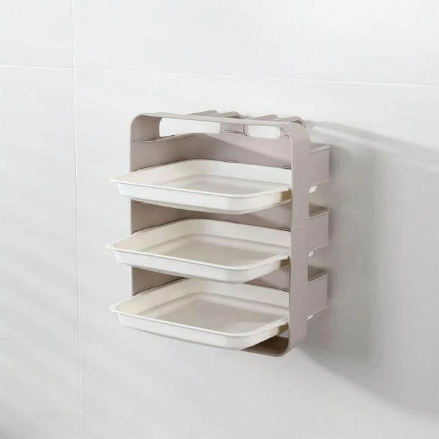 Wall-Mounted Multi Layer Kitchen Food Cooking Organizer - Image 20